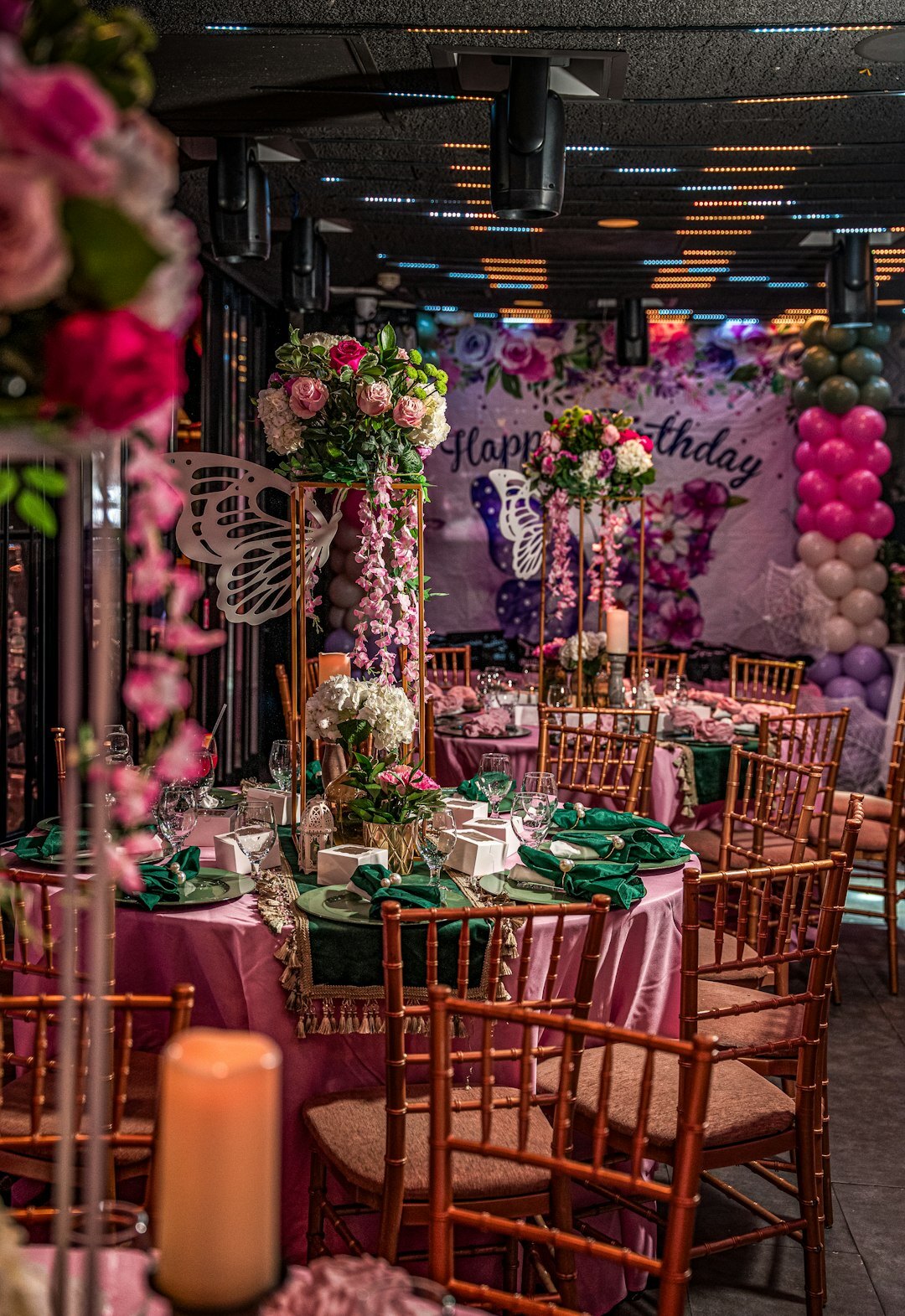 elegant party decor